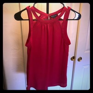 Pink Cut Out Tank Top!